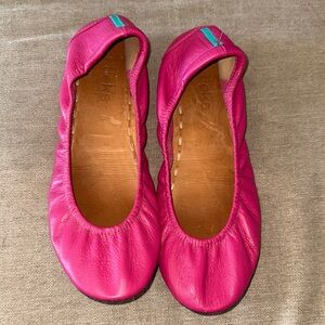 Tieks Pink Leather Women's Flats